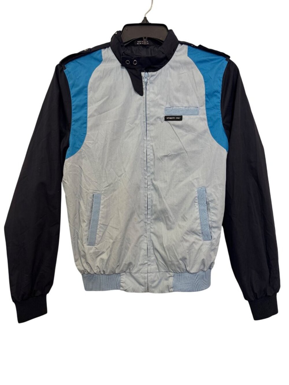Members Only Mens Colorblock Bomber Jacket Size S